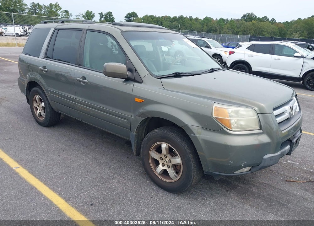 2007 HONDA PILOT EX-L VIN: 5FNYF28537B038881