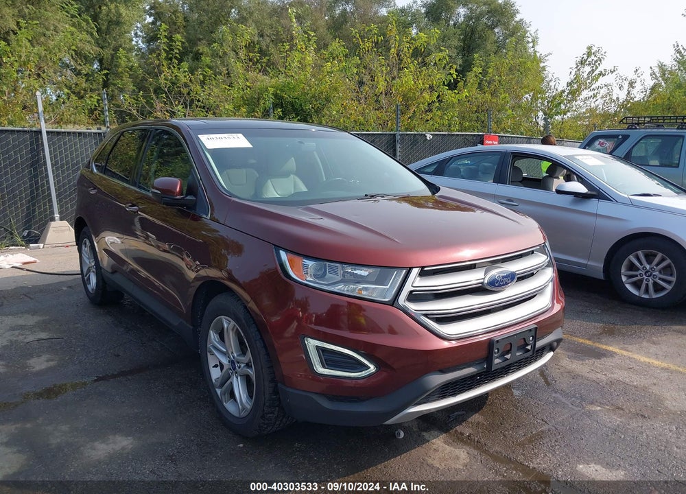 2015 FORD EDGE TITANIUM VIN: 2FMTK4K98FBB24496