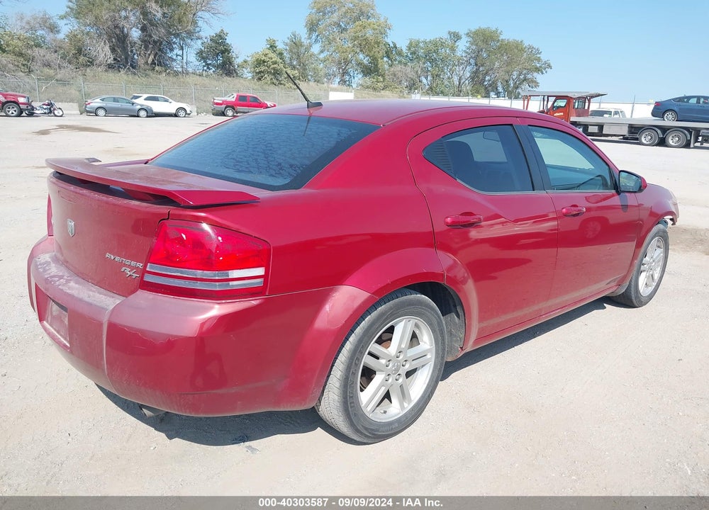 2010 AVENGER DODGE  R/T VIN: 1B3CC5FB9AN165660
