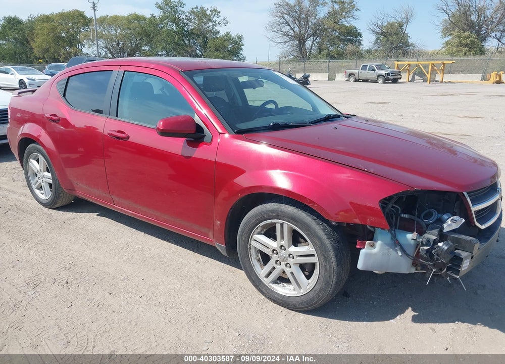 2010 AVENGER DODGE  R/T VIN: 1B3CC5FB9AN165660