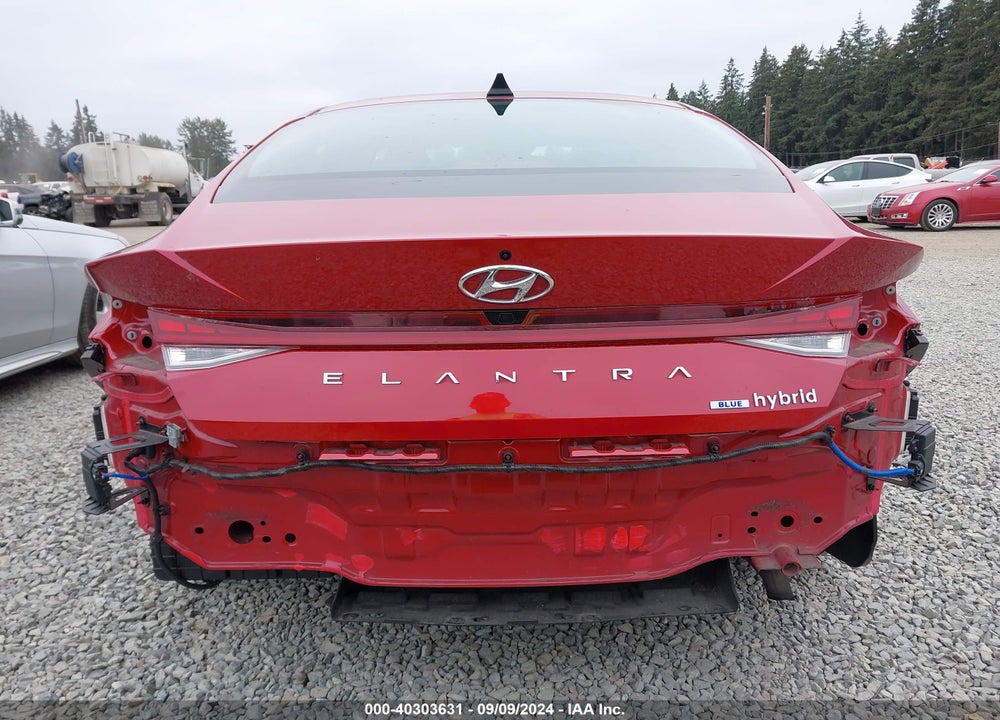 2022 HYUNDAI ELANTRA HYBRID BLUE VIN: KMHLM4AJ2NU028264