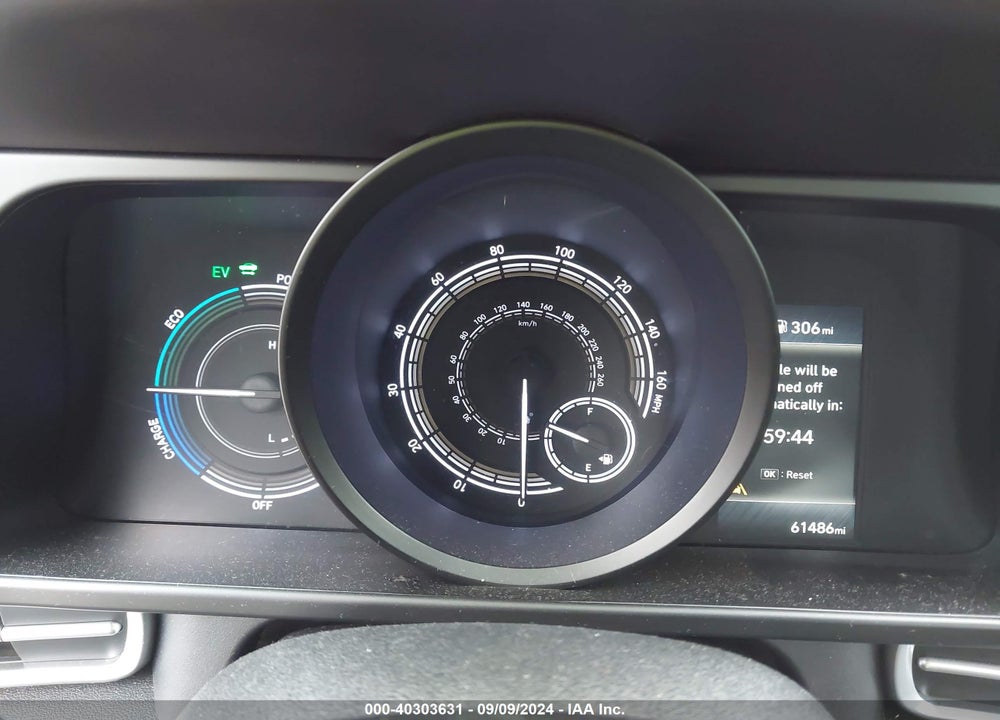 2022 HYUNDAI ELANTRA HYBRID BLUE VIN: KMHLM4AJ2NU028264
