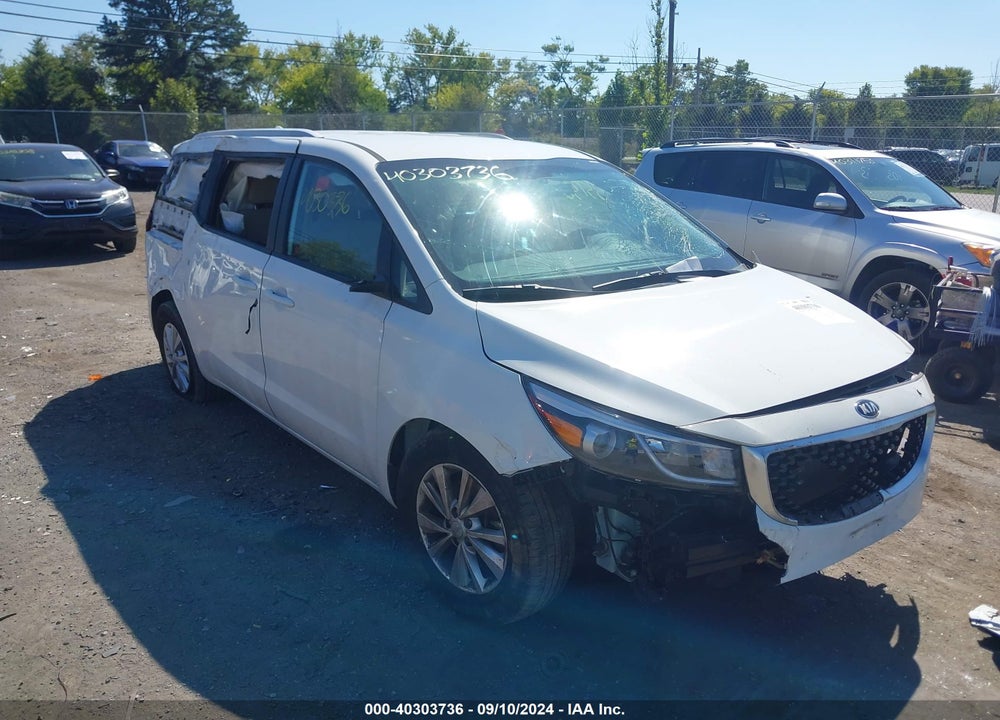 2016 KIA SEDONA LX VIN: KNDMB5C13G6114370
