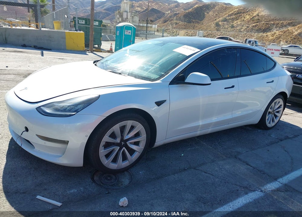 2022 TESLA MODEL 3 LONG RANGE DUAL MOTOR ALL-WHEEL DRIVE VIN: 5YJ3E1EBXNF299634