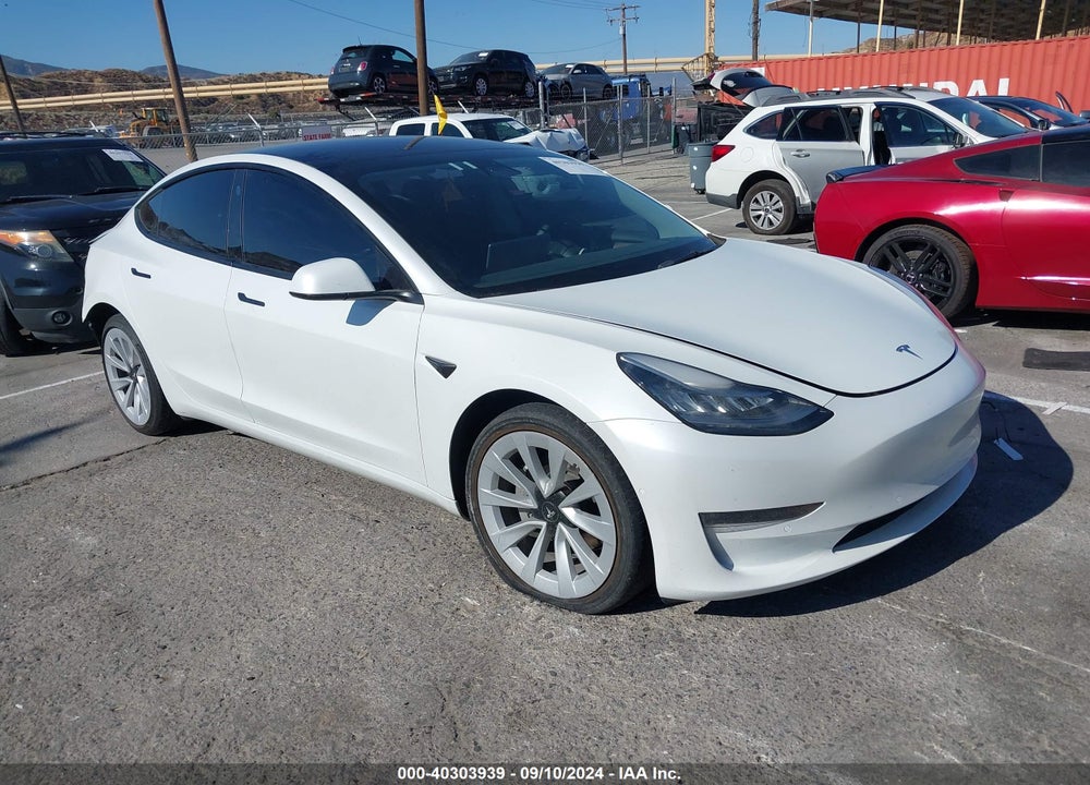 2022 TESLA MODEL 3 LONG RANGE DUAL MOTOR ALL-WHEEL DRIVE VIN: 5YJ3E1EBXNF299634