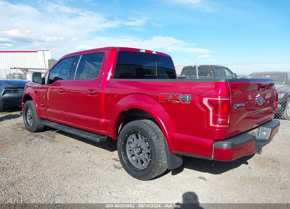 2015 FORD F-150 LARIAT VIN: 1FTEW1EG7FKD73274