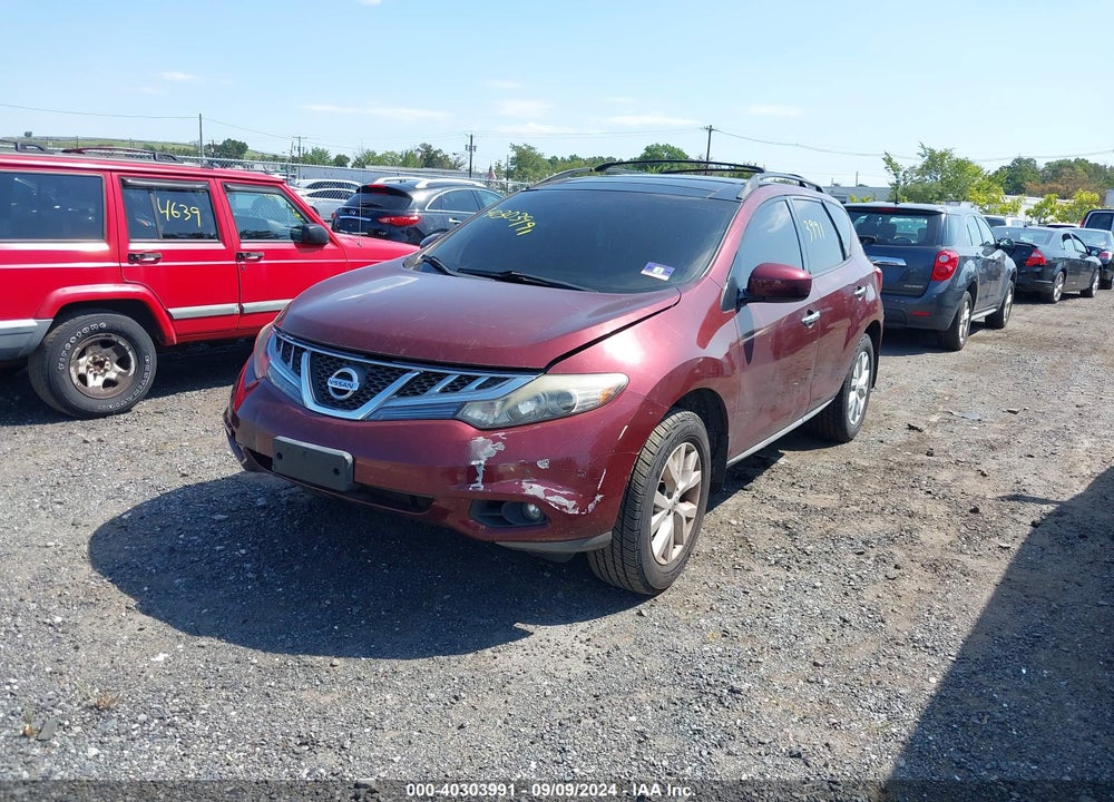 2012 NISSAN MURANO SL VIN: JN8AZ1MW9CW214957