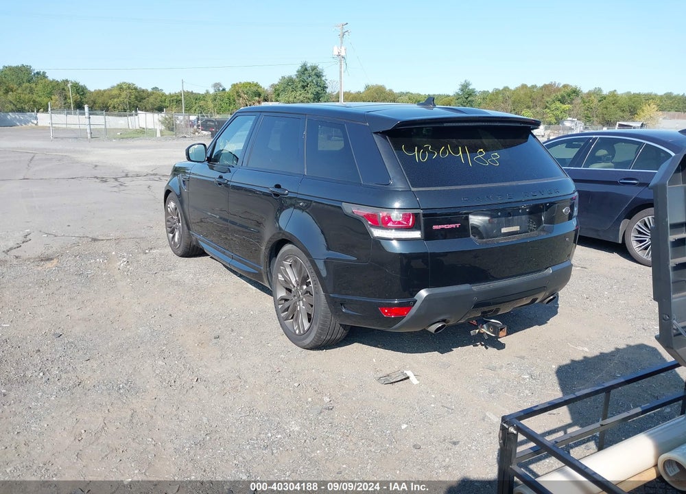 2016 LAND ROVER RANGE ROVER SPORT 3.0L V6 SUPERCHARGED HSE VIN: SALWS2PF2GA592346