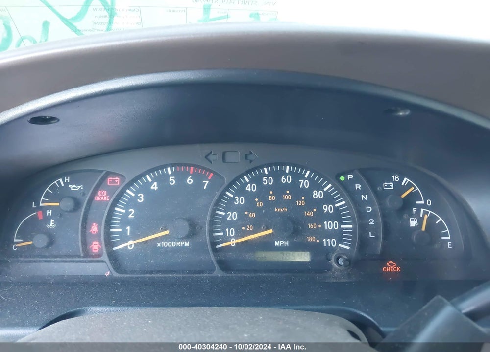 2001 TOYOTA TUNDRA SR5 V8 VIN: 5TBRT34191S199740
