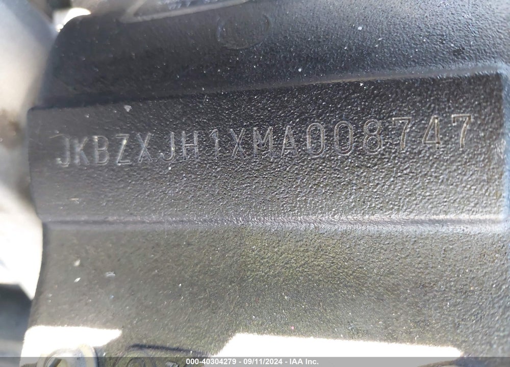 2021 KAWASAKI ZX636 K VIN: JKBZXJH1XMA008747