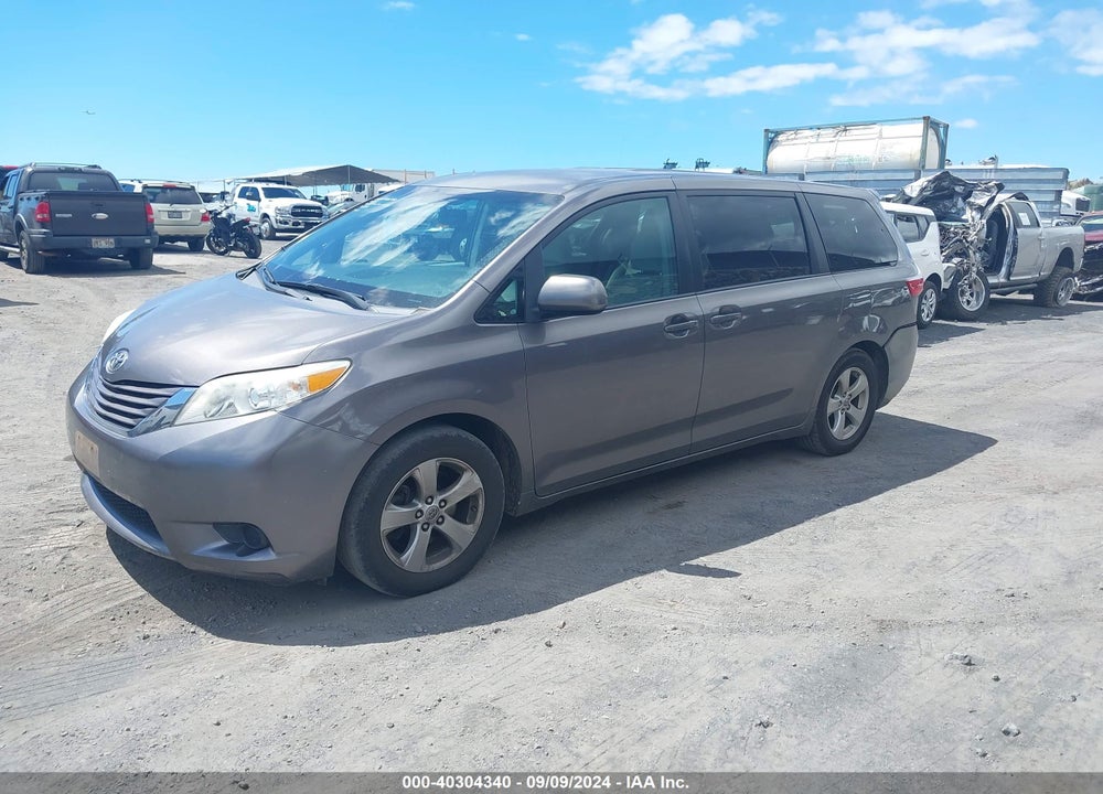 2016 TOYOTA SIENNA LE 7 PASSENGER VIN: 5TDKK3DC6GS734688