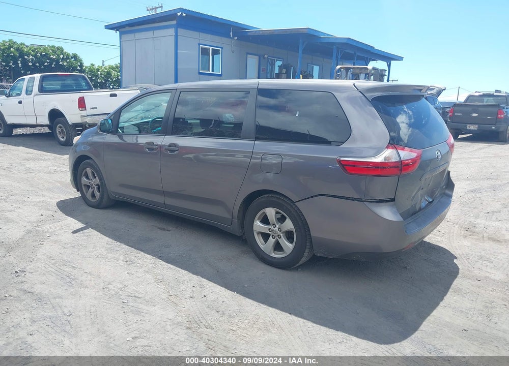 2016 TOYOTA SIENNA LE 7 PASSENGER VIN: 5TDKK3DC6GS734688