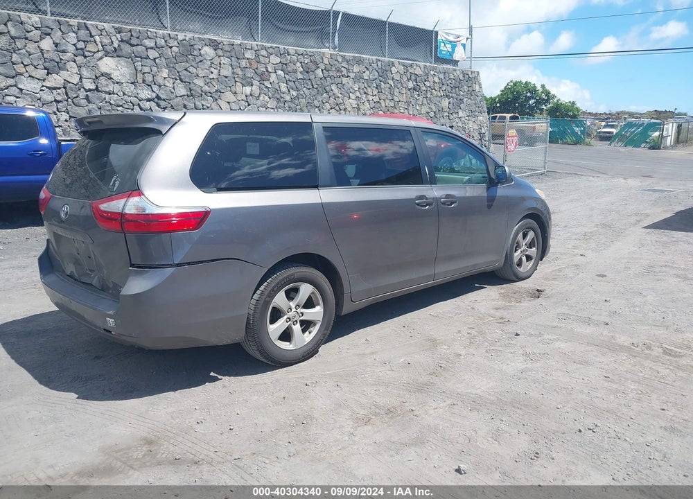 2016 TOYOTA SIENNA LE 7 PASSENGER VIN: 5TDKK3DC6GS734688