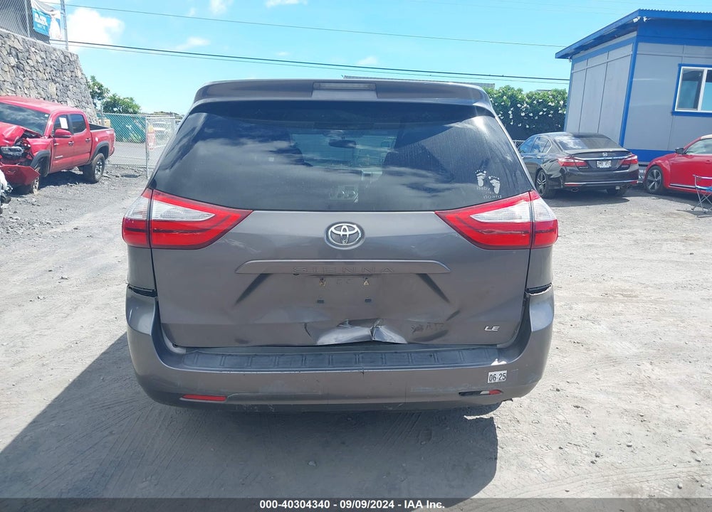 2016 TOYOTA SIENNA LE 7 PASSENGER VIN: 5TDKK3DC6GS734688