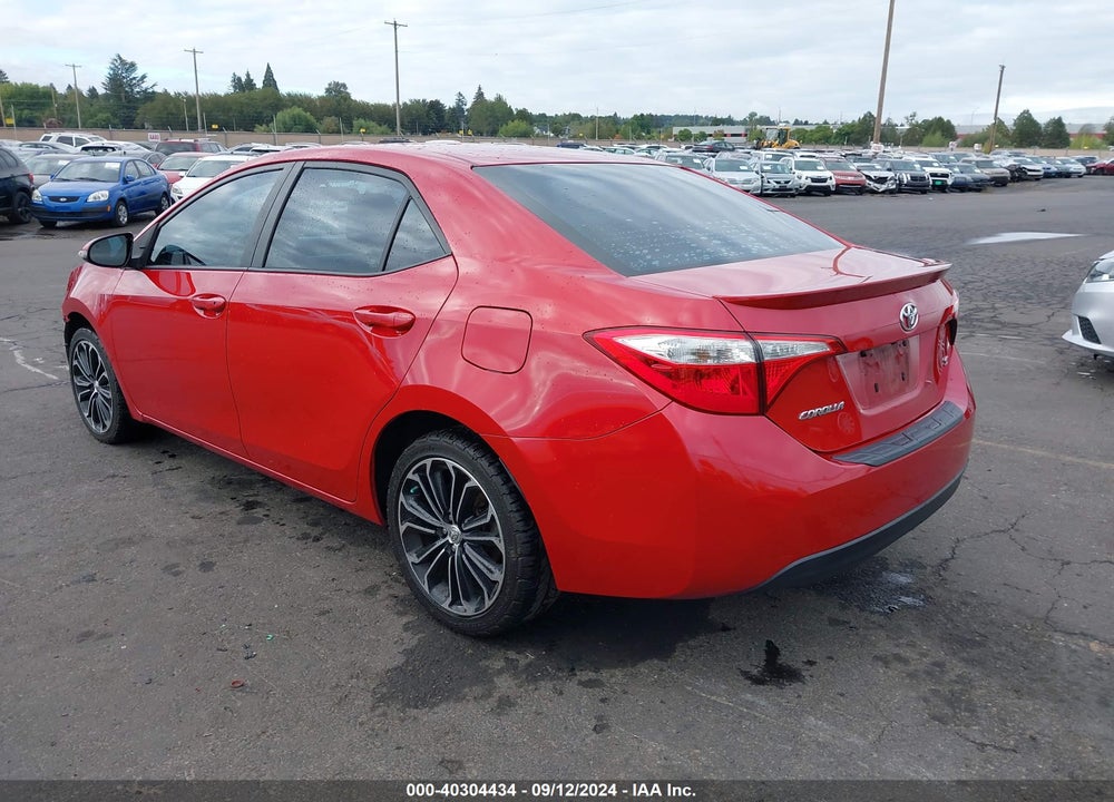 2015 TOYOTA COROLLA S PLUS VIN: 2T1BURHE5FC258398