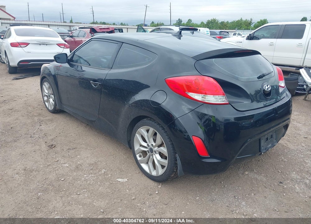 2013 HYUNDAI VELOSTER BASE W/BLACK VIN: KMHTC6ADXDU095363