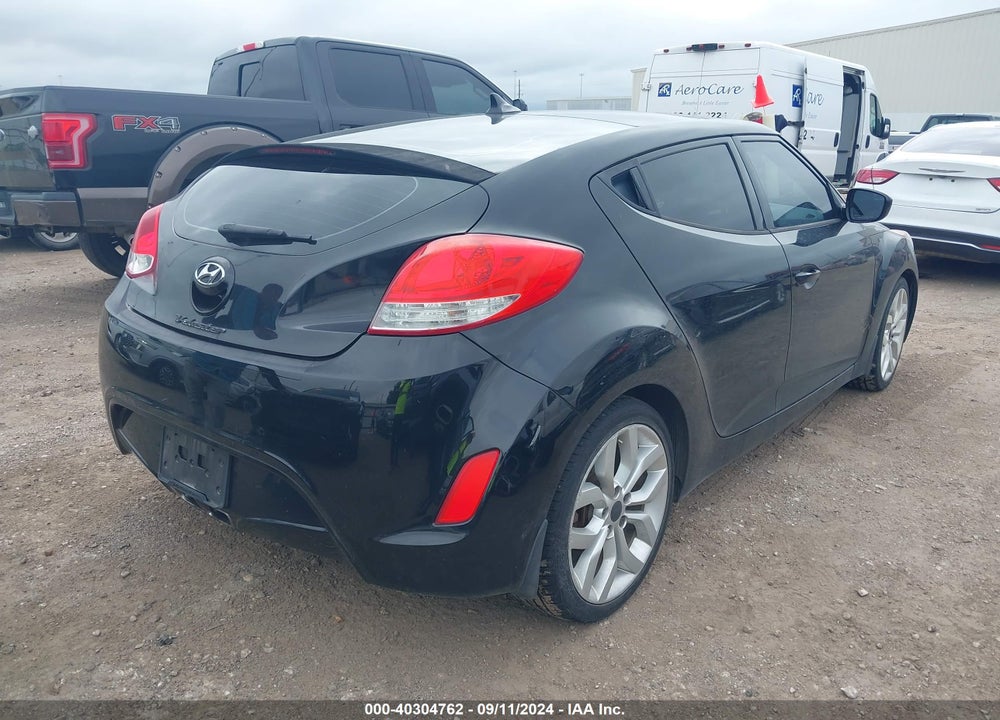 2013 HYUNDAI VELOSTER BASE W/BLACK VIN: KMHTC6ADXDU095363