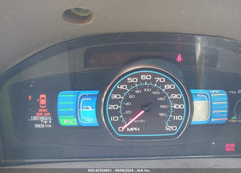 2012 FORD FUSION HYBRID VIN: 3FADP0L34CR212414