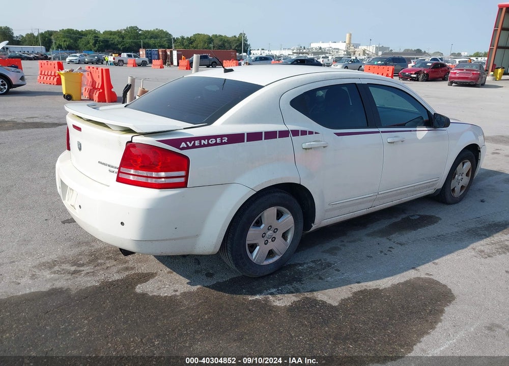 2010 DODGE AVENGER SXT VIN: 1B3CC4FD4AN175329