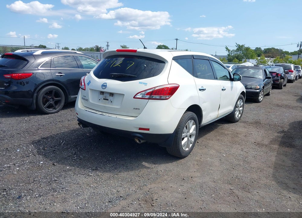2014 NISSAN MURANO S VIN: JN8AZ1MW0EW504118