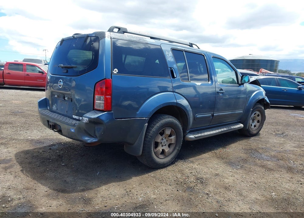 2005 NISSAN PATHFINDER SE VIN: 5N1AR18W05C730906