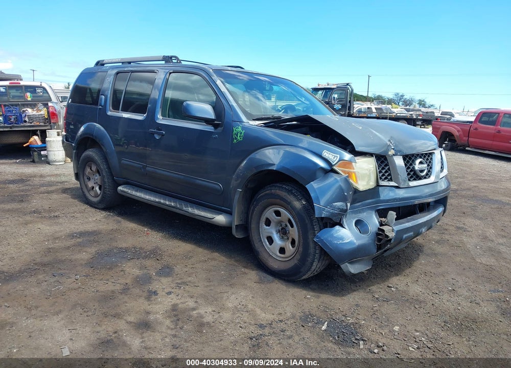 2005 NISSAN PATHFINDER SE VIN: 5N1AR18W05C730906