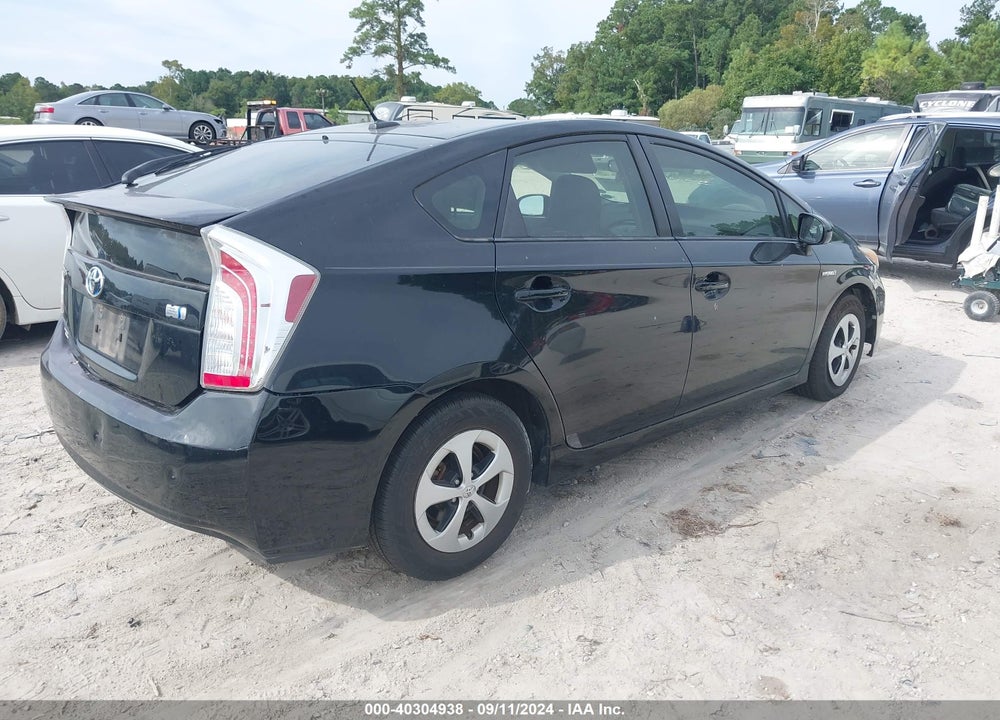 2013 TOYOTA PRIUS THREE VIN: JTDKN3DU7D1625326