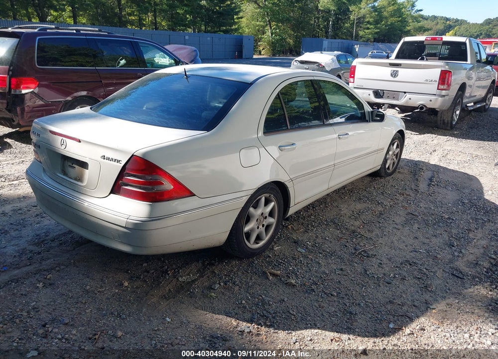 2004 MERCEDES-BENZ C 320 4MATIC VIN: WDBRF84J74F456585