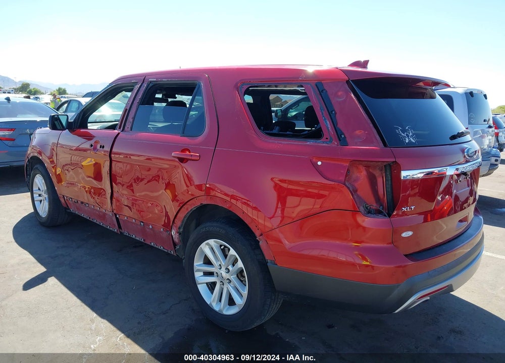 2017 FORD EXPLORER XLT VIN: 1FM5K7D88HGE38837