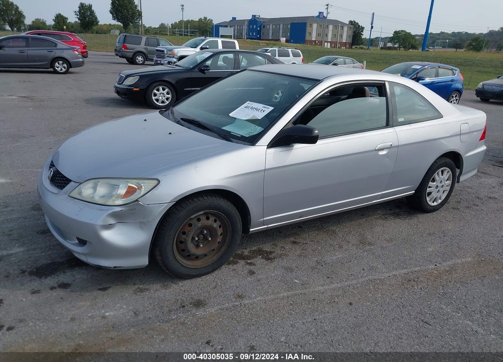 2005 HONDA CIVIC LX VIN: 1HGEM22515L059645