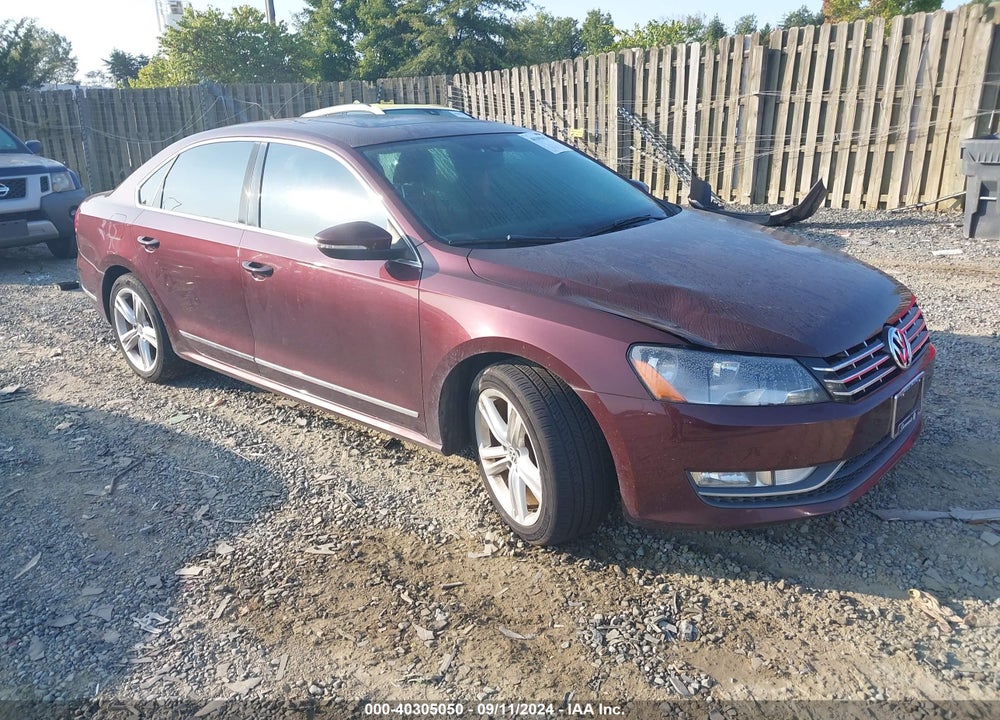2012 VOLKSWAGEN PASSAT 2.0L TDI SEL PREMIUM VIN: 1VWCN7A36CC056556