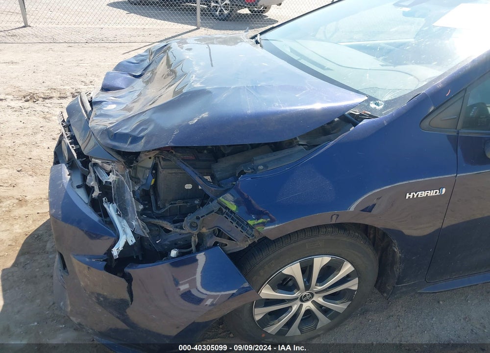 2021 TOYOTA COROLLA HYBRID LE VIN: JTDEAMDE2MJ003272