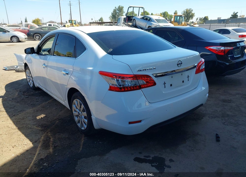 2015 NISSAN SENTRA S VIN: 3N1AB7AP6FY235653
