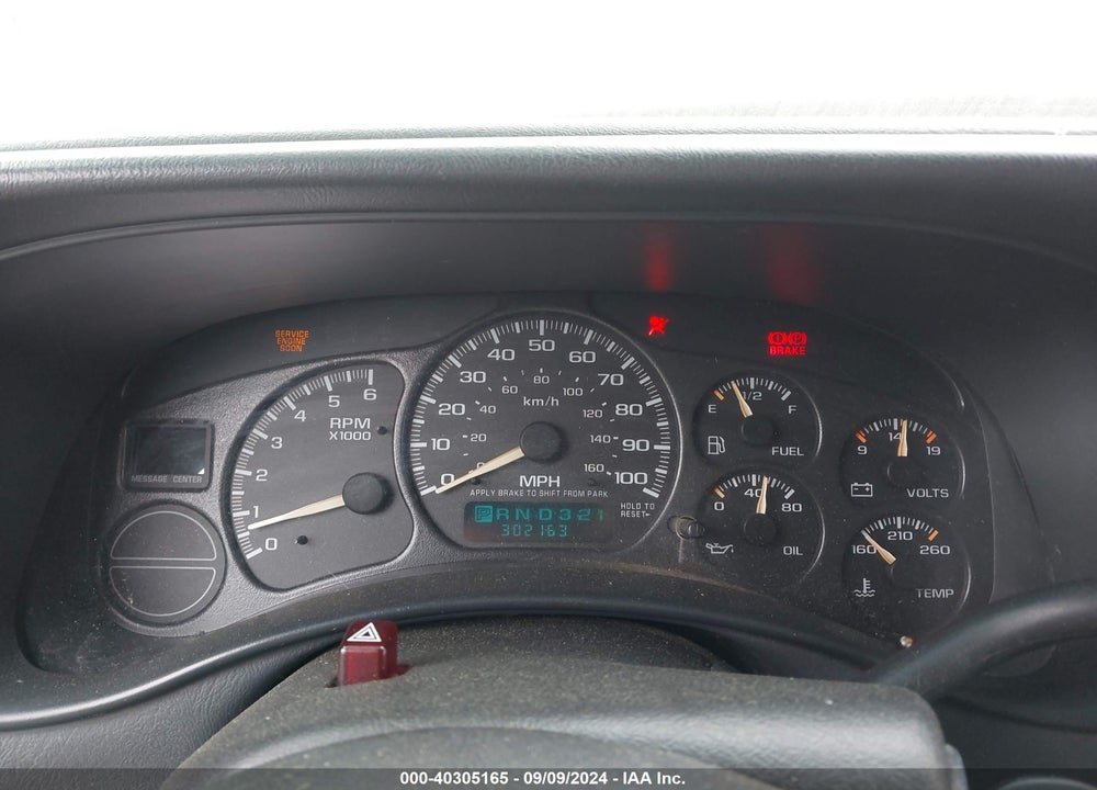 2002 CHEVROLET AVALANCHE 1500 VIN: 3GNEK13TX2G132331