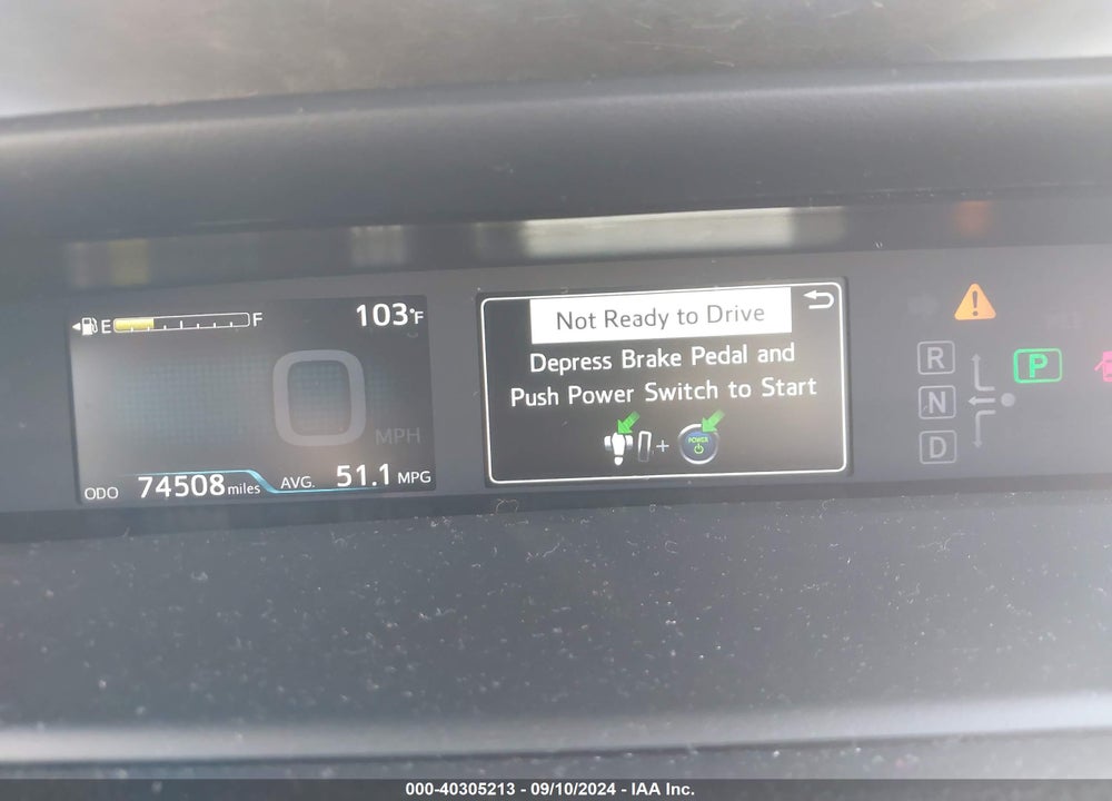 2019 TOYOTA PRIUS LE VIN: JTDKARFU7K3094433