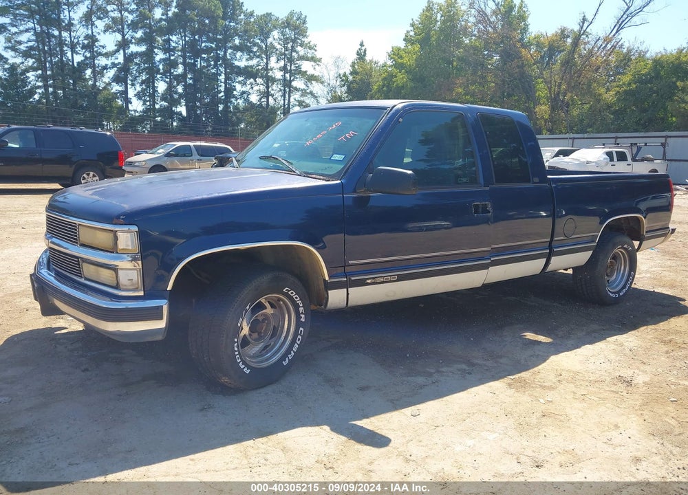 1998 CHEVROLET C1500 FLEETSIDE VIN: 2GCEC19R1W1165203