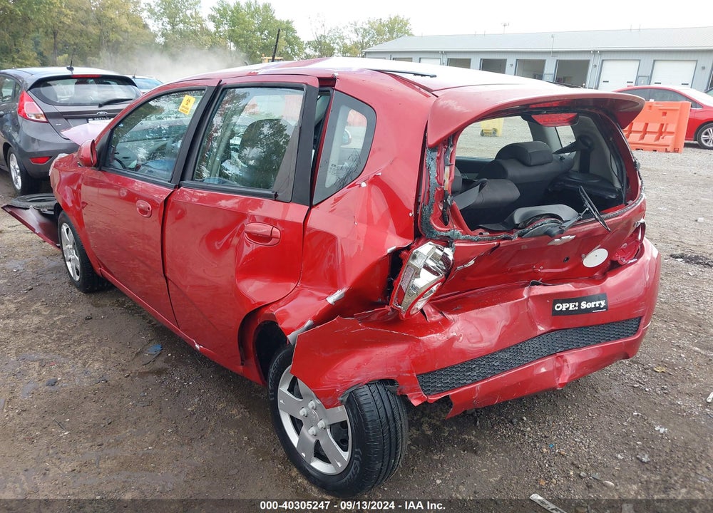 2009 CHEVROLET AVEO LT VIN: KL1TD66E89B647150