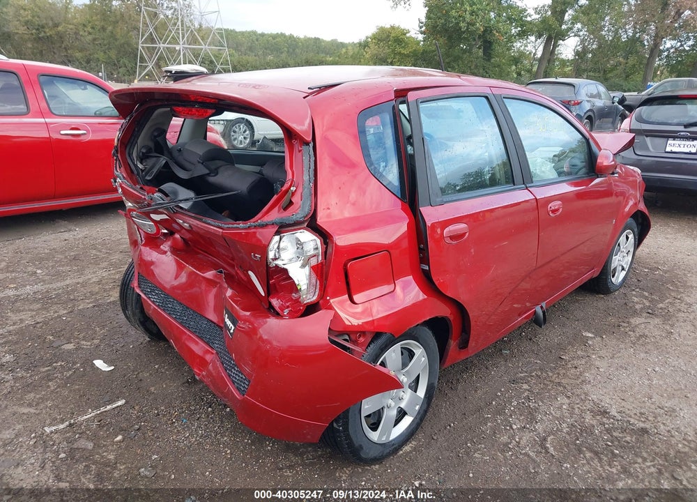 2009 CHEVROLET AVEO LT VIN: KL1TD66E89B647150
