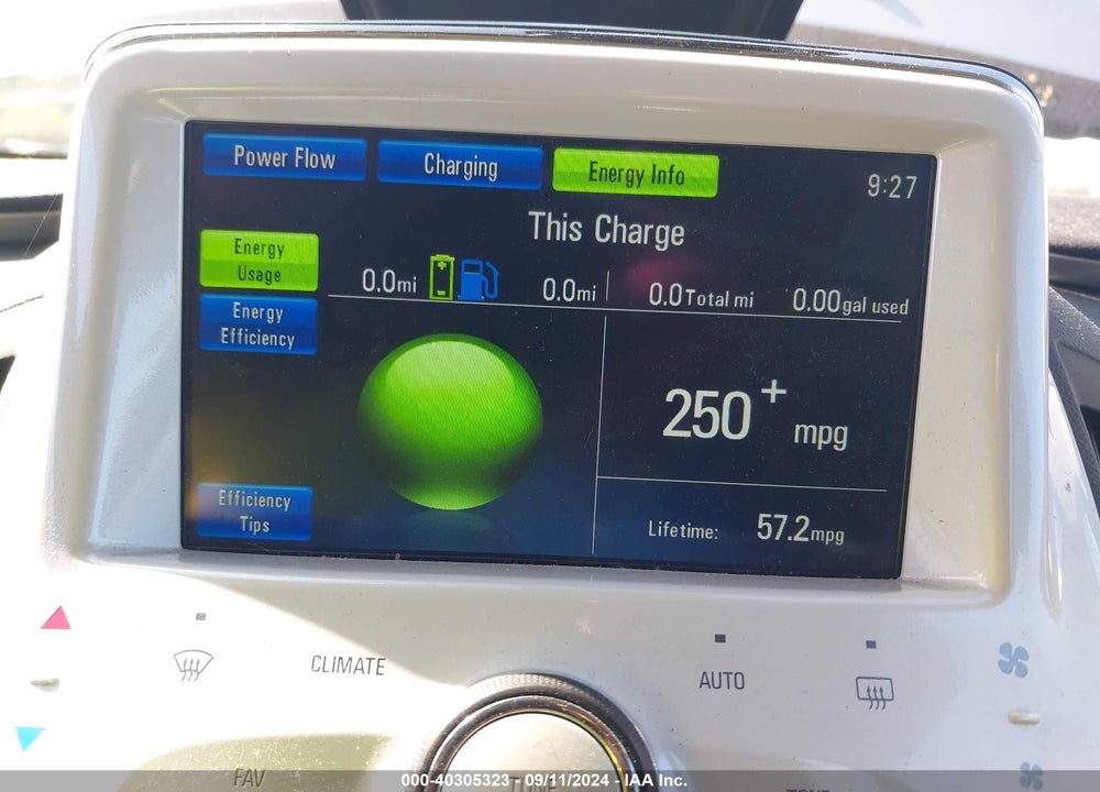 2011 CHEVROLET VOLT VIN: 1G1RD6E40BU102915