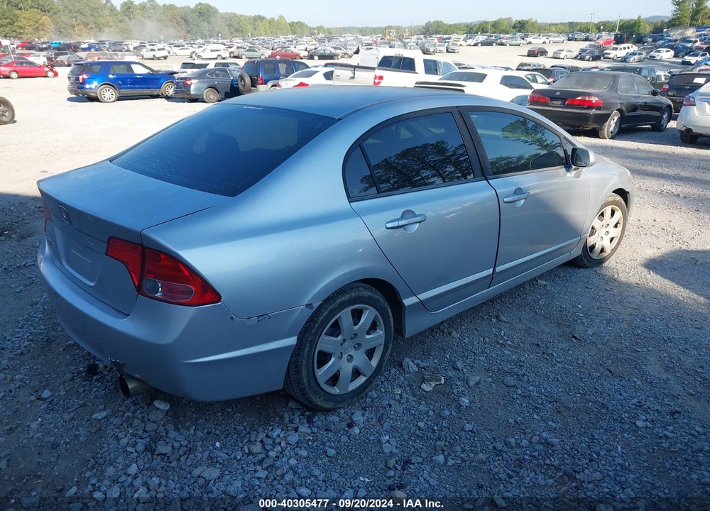 2006 HONDA CIVIC LX VIN: 1HGFA15536L008782