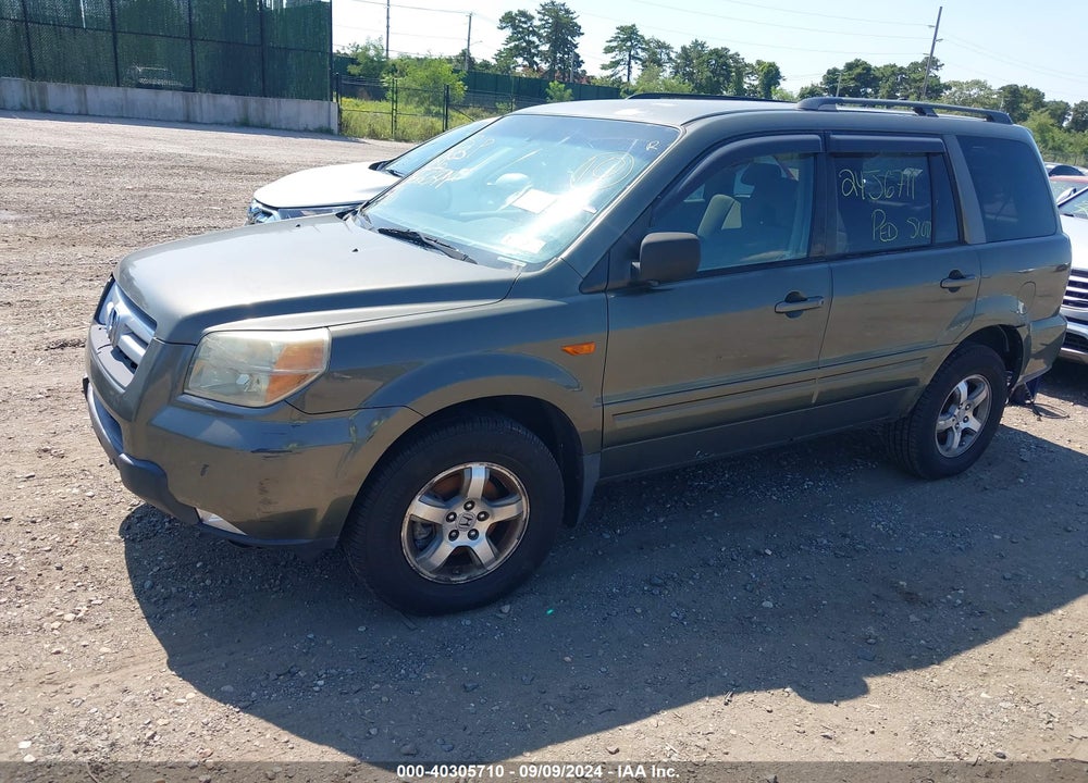 2006 HONDA PILOT EX VIN: 2HKYF18466H523551