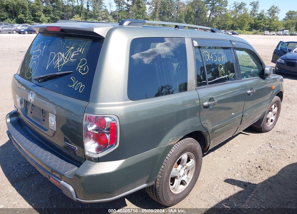 2006 HONDA PILOT EX VIN: 2HKYF18466H523551