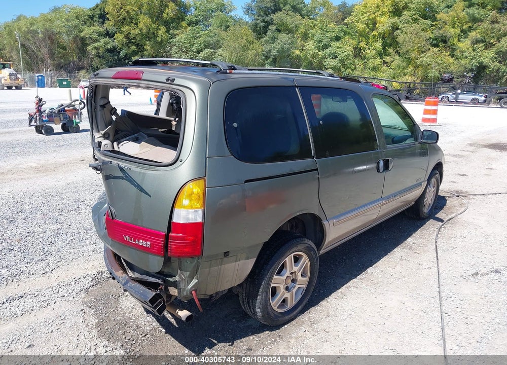 2001 MERCURY VILLAGER ESTATE VIN: 4M2ZV14T21DJ10409