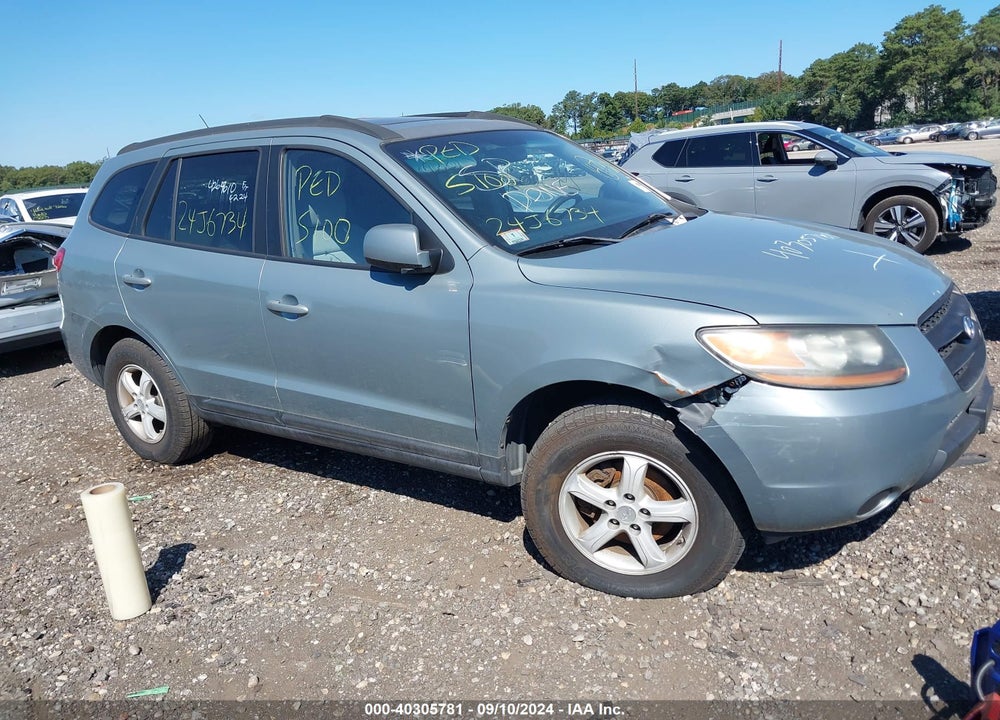 2008 HYUNDAI SANTA FE GLS VIN: 5NMSG73D98H150860