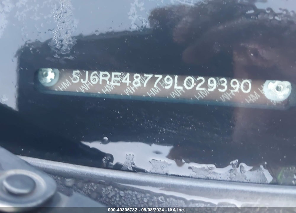 2009 HONDA CR-V EX-L VIN: 5J6RE48779L029390