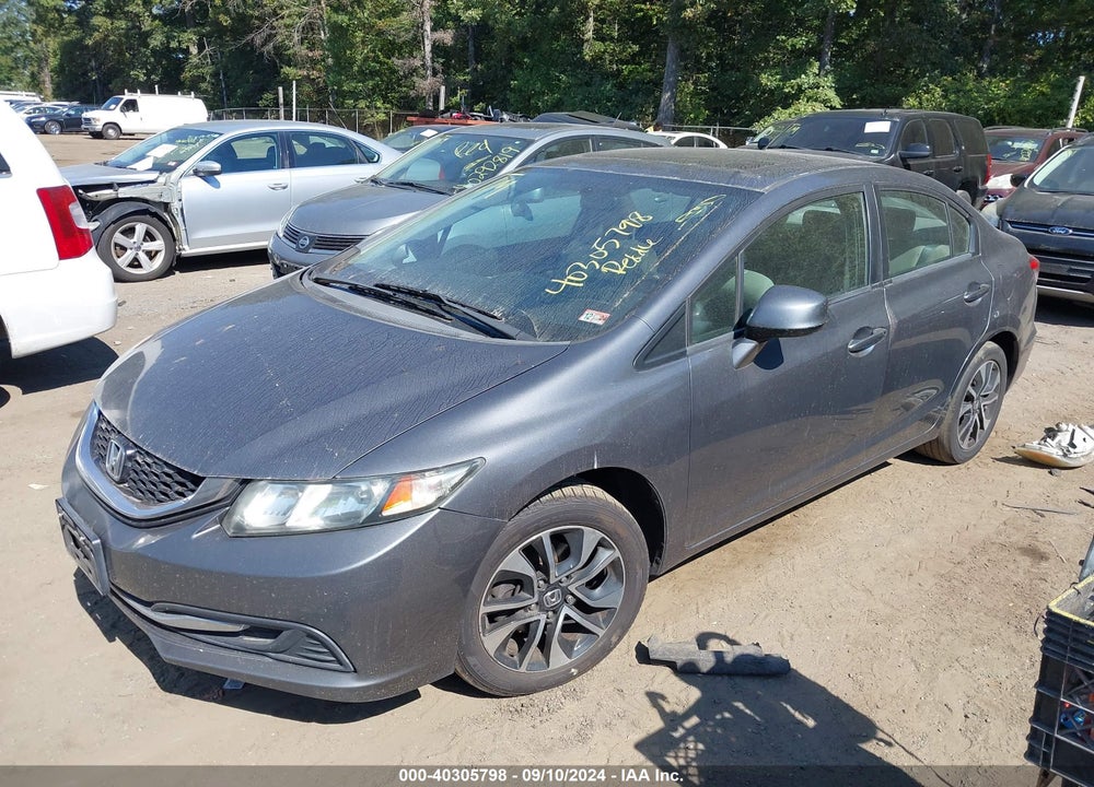 2013 HONDA CIVIC EX VIN: 19XFB2F88DE060568