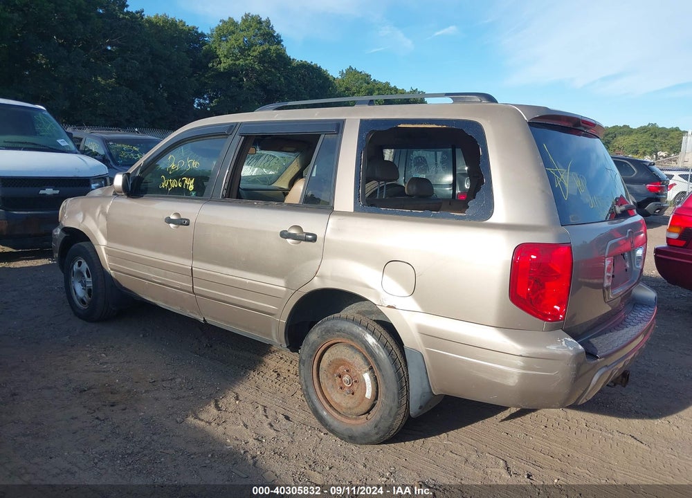 2003 HONDA PILOT EX-L VIN: 2HKYF18543H598155