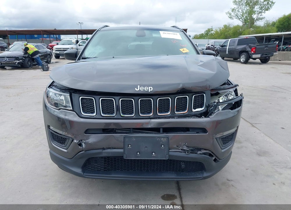 2018 JEEP COMPASS SPORT FWD VIN: 3C4NJCAB7JT123514
