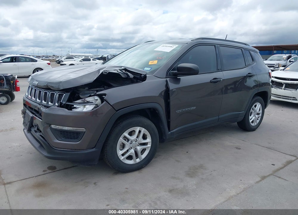 2018 JEEP COMPASS SPORT FWD VIN: 3C4NJCAB7JT123514