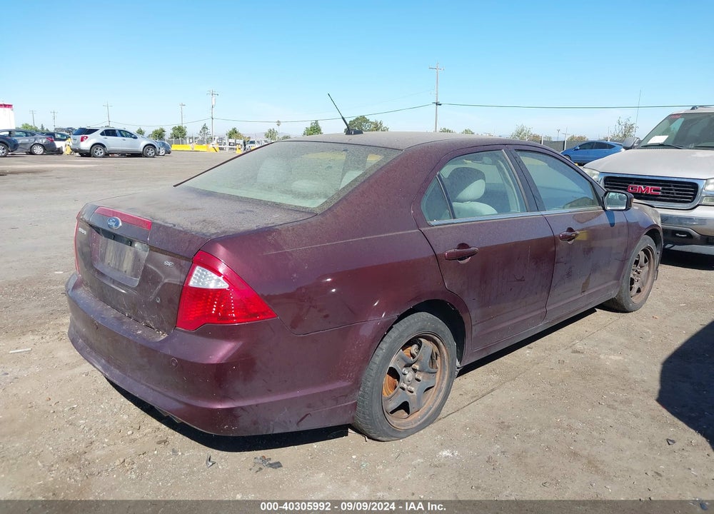 2011 FORD FUSION SE VIN: 3FAHP0HA3BR247856